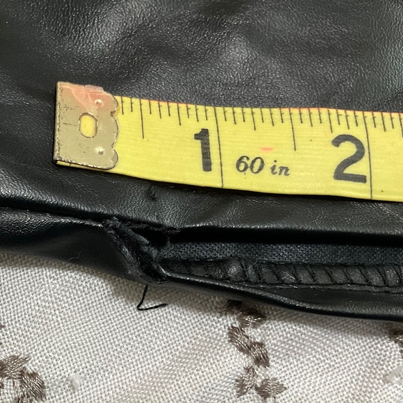 SBetro Black faux leather pants size S, slim fit, high waist stretchy - Picture 6 of 6